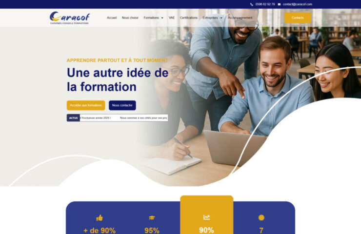 Design sur mesure et Elementor pour un organisme de formation