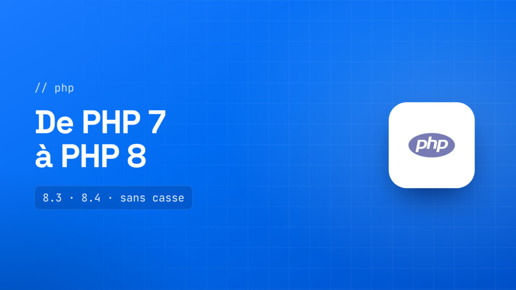 Éditeur de code montrant une mise à niveau de PHP 7 vers PHP 8