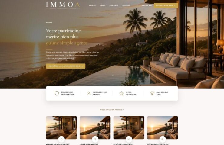 Refonte d'une agence immobilière : thème WordPress sur mesure